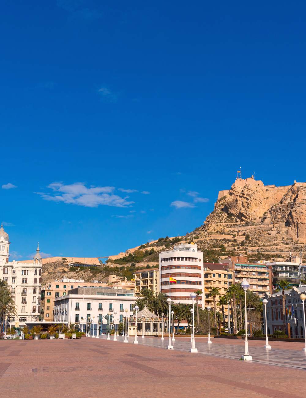Alicante cityscape with Santa Bárbara Castle – Villas al Sol property area